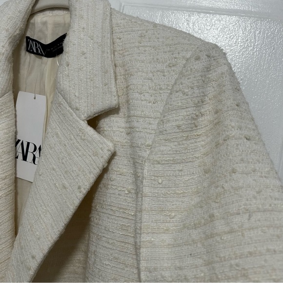 NWT Zara Tweed Blazer - Picture 3 of 4